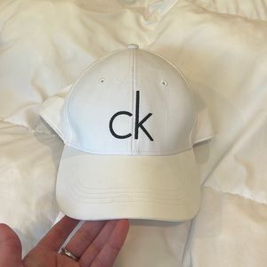 White Calvin Klein Hat